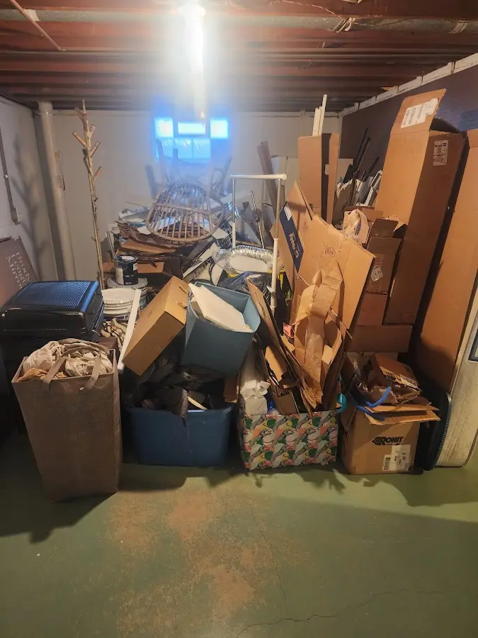 Roll-off dumpster container at job site for Yard Waste Dumpster Rental in Olympia Fields